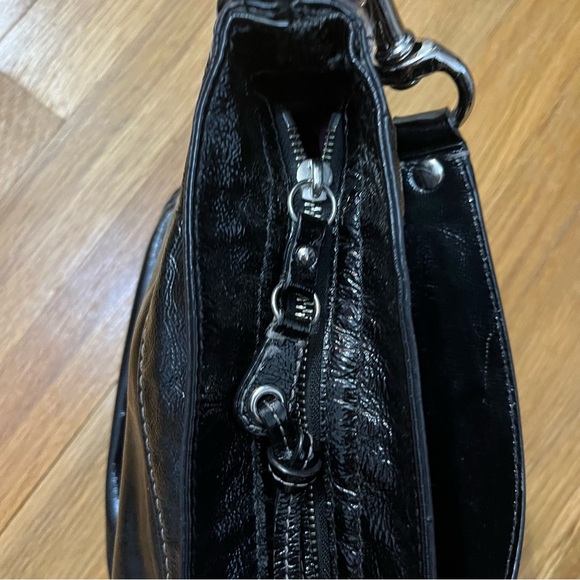 Coach patent leather hobo handbag in black - Picture 13 of 15